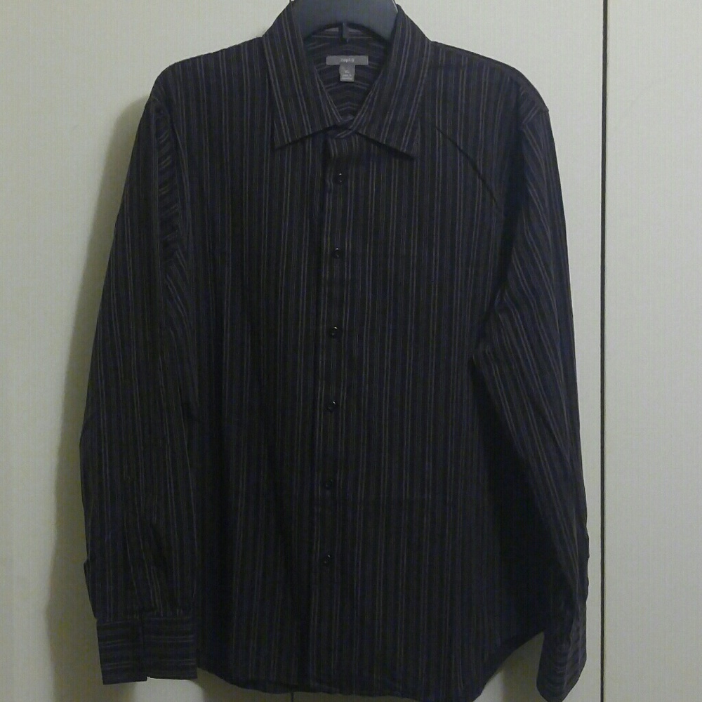 XL Apt.9 pink&black dress shirt